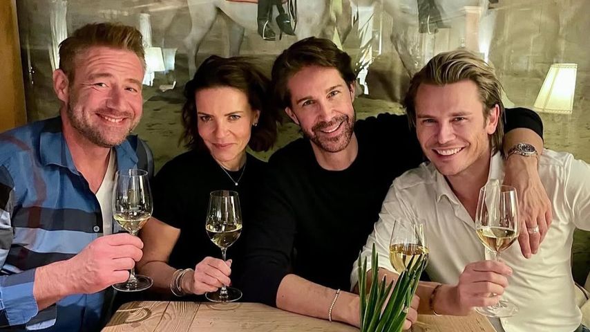 Sasha, Ehefrau Julia Röntgen und Freunde.