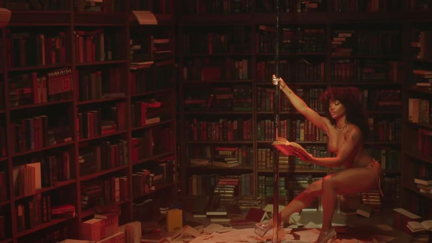 Schräges Musikvideo: Hier tanzt SZA in Bibliothek an Stange