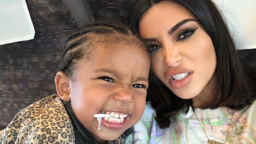 Saint West und Kim Kardashian