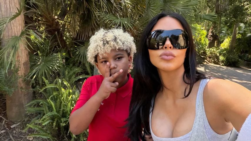 Saint West und Kim Kardashian