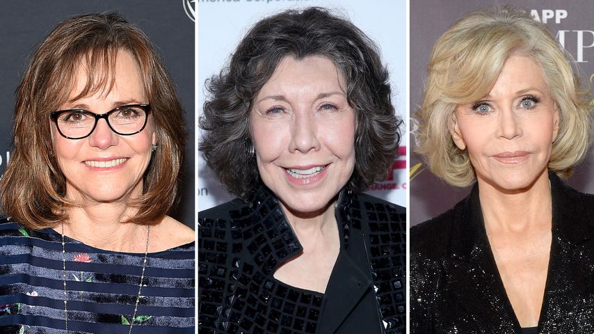 Collage: Sally Field, Lily Tomlin und Jane Fonda