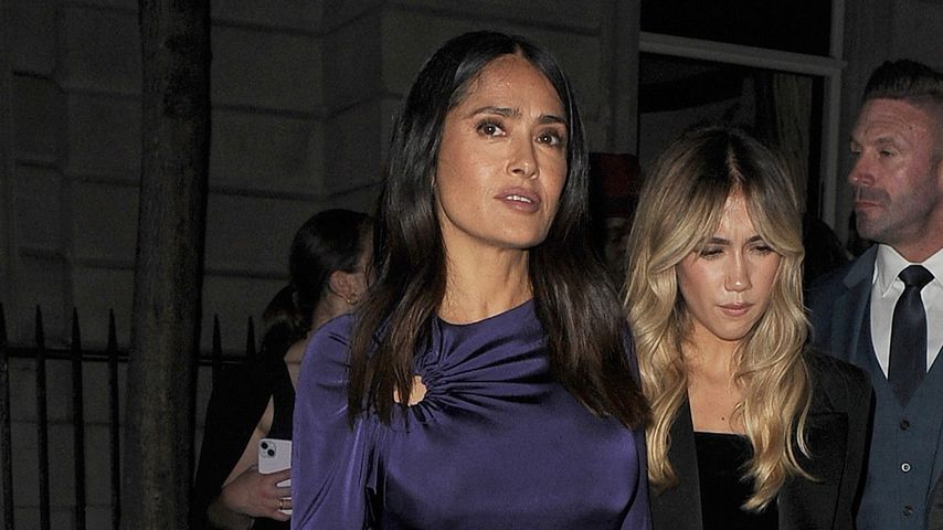 Salma Hayek und Tochter flashen bei Afterparty der Beckhams