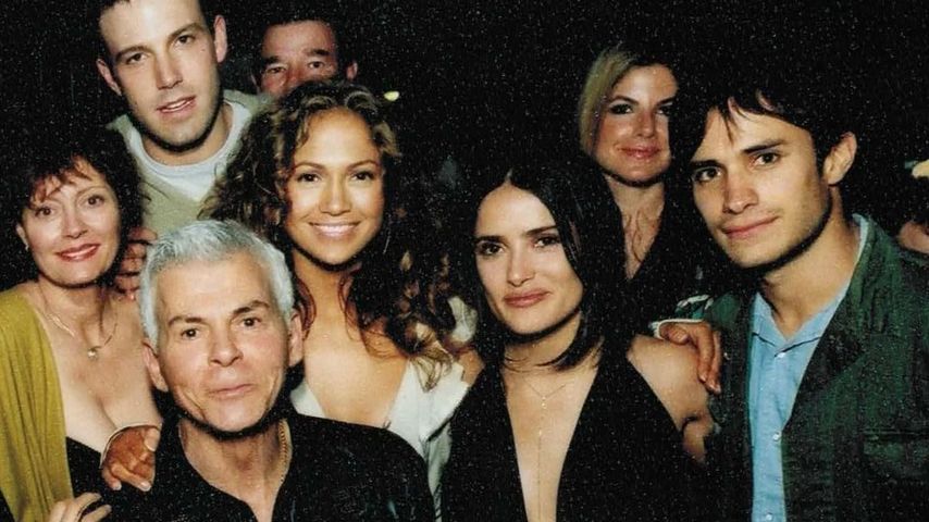 Salma Hayek mit Jennifer Lopez,  Ben Affleck und Susan Sarandon