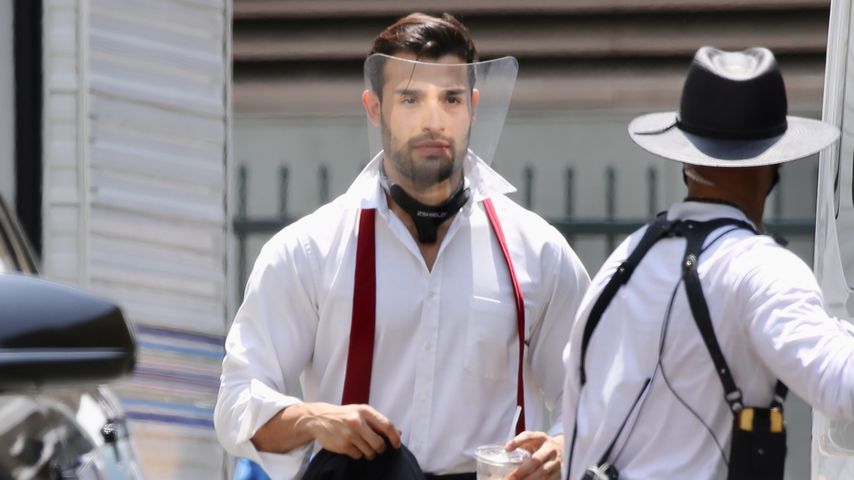 Sam Asghari am Set von "Dollface"