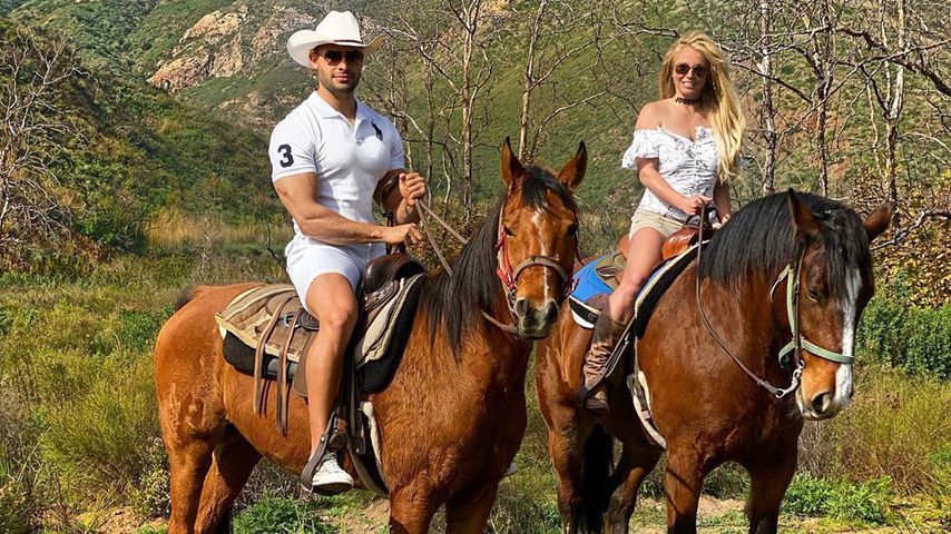 Sam Asghari und Britney Spears im Januar 2020