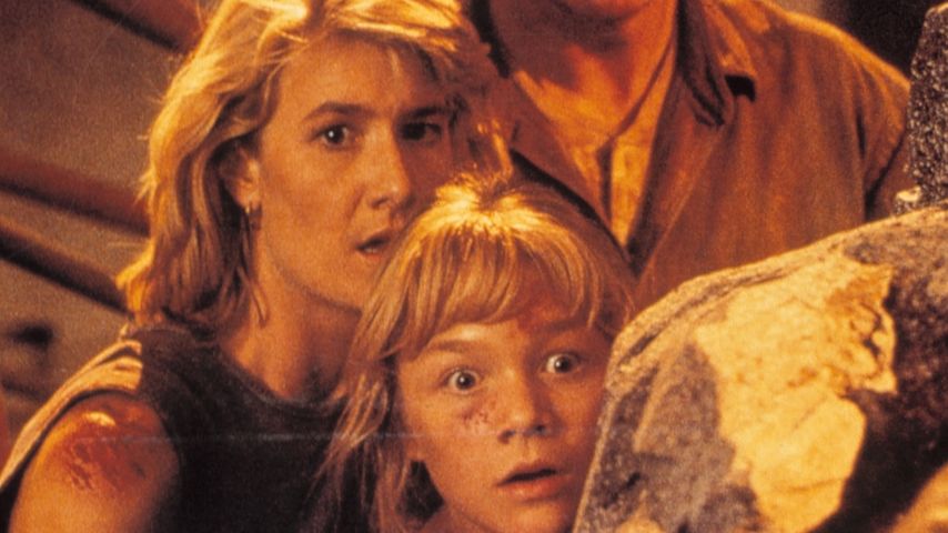 Sam Neill, Laura Dern, Ariana Richards und Joseph Mazzello in "Jurassic Park"