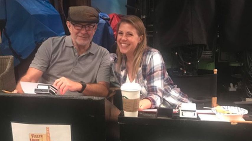 Sam Orender und Jodie Sweetin am Set von "Fuller House"