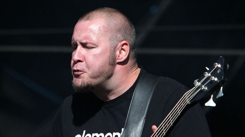 Sam Rivers von Limp Bizkit beim Auftritt auf der Main Stage des Reading Festival, August 2010