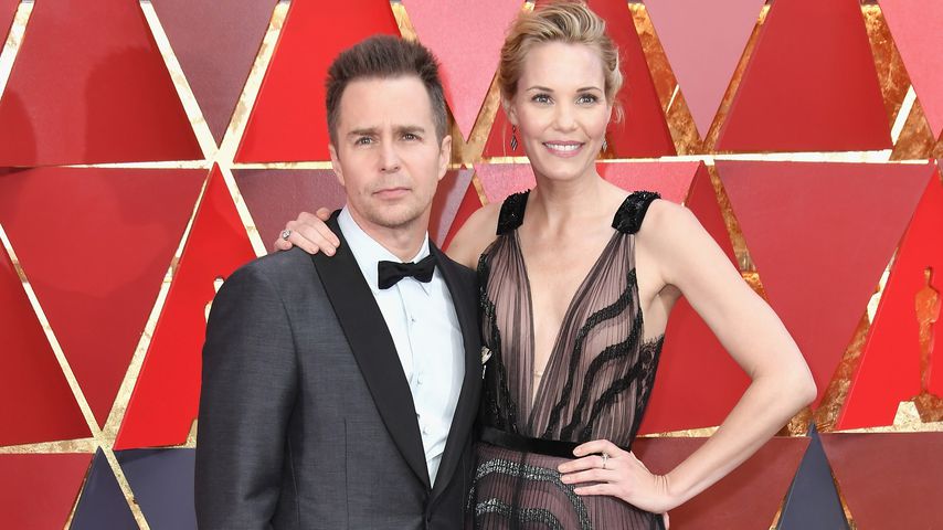 Sam Rockwell und Leslie Bibb bei den Oscars 2018