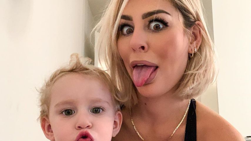 Samantha Justus und ihr Sohn Ilja im Januar 2020 in Hamburg