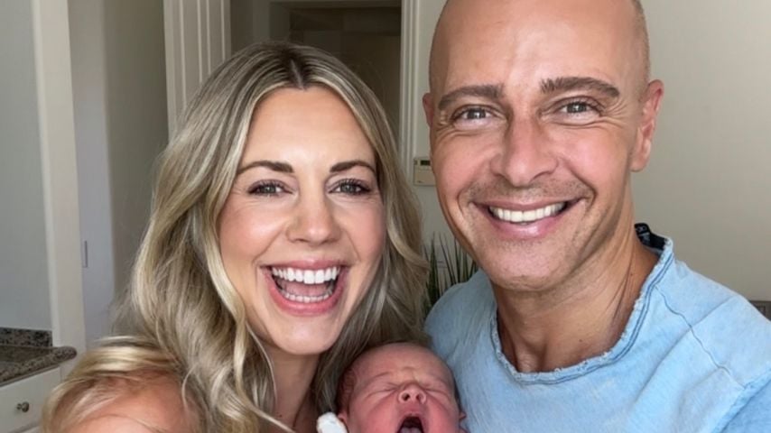 Samantha und Joey Lawrence mit ihrem Sohn Ford Joseph, April 2026