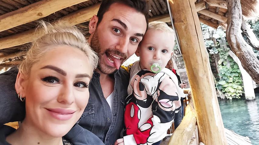 Samantha und Oleg Justus mit Söhnchen Ilja