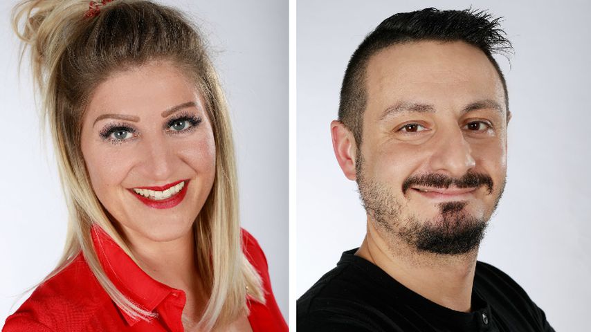 Collage: Samantha und Serkan, "Hochzeit auf den ersten Blick"-Paar 2019