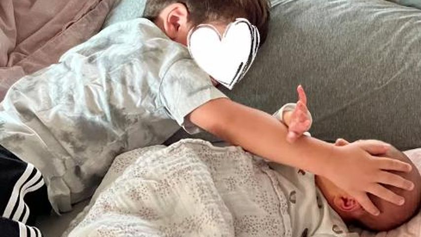 Samira und Yasin Cilingirs Kinder Malik und Medina im Juli 2023