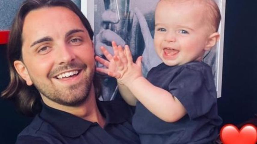 Sammy Kimmence und sein Sohn Santiago, Dezember 2022