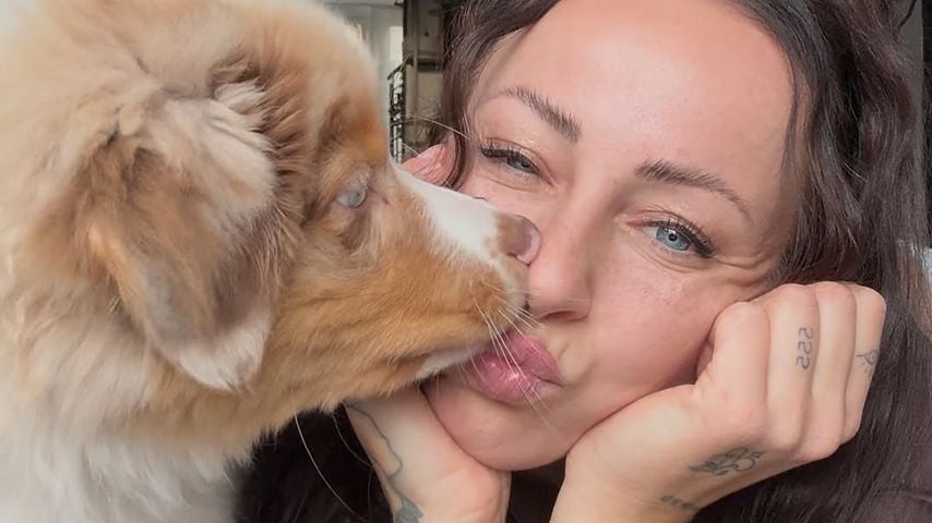 Besser als Typen: Sandra Sicora genießt ihr Leben mit Hund