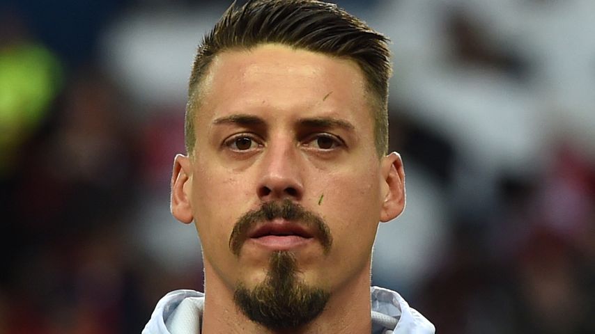 Fußballer Sandro Wagner beim Freundschaftsspiel in Dänemark 2017