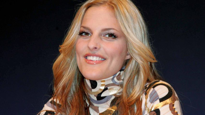 Sandy Mölling bei einer Pressekonferenz der No Angels in München, 2007