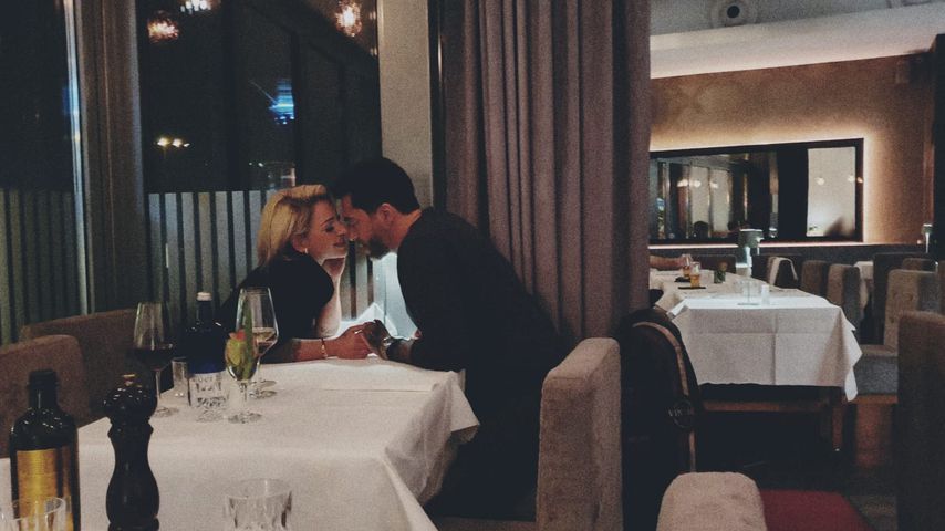 Sanja Alena und Aurelio Savina in einem Berliner Restaurant