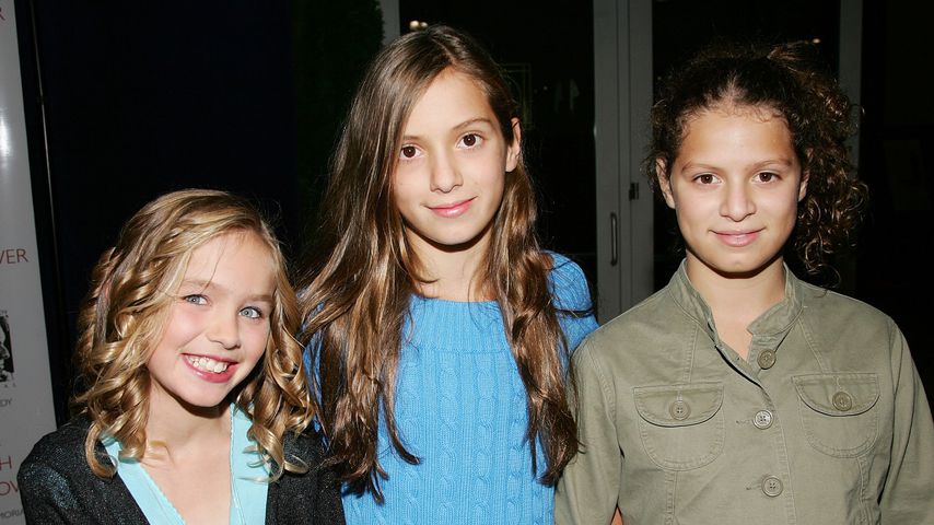 Saoirse Kennedy Hill mit ihren Cousinen Mariah und Cara
