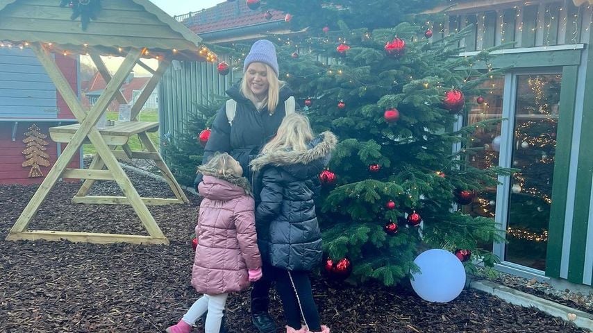 Sara Kulka mit ihren zwei Kindern