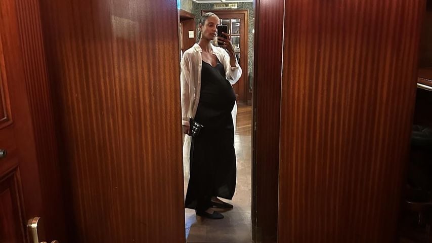 Kugelrunder Babybauch: Sara Nuru genießt eine Datenight