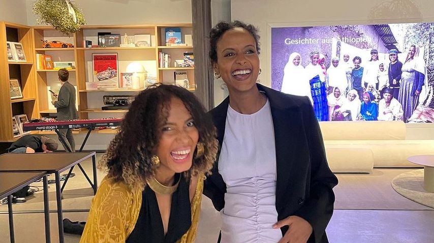 Sara Nuru (r.) mit ihrer Freundin Hannah Jaha (l.)