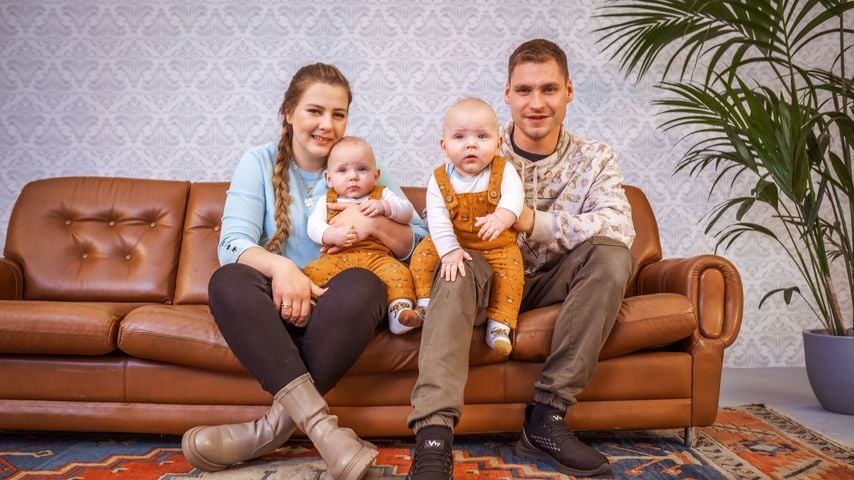 Sarafina und Peter Wollny und ihre Zwillinge Emory und Casey