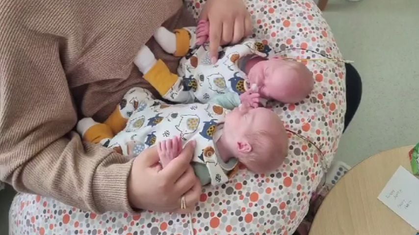 Sarafina, Casey und Emory Wollny im Mai 2021