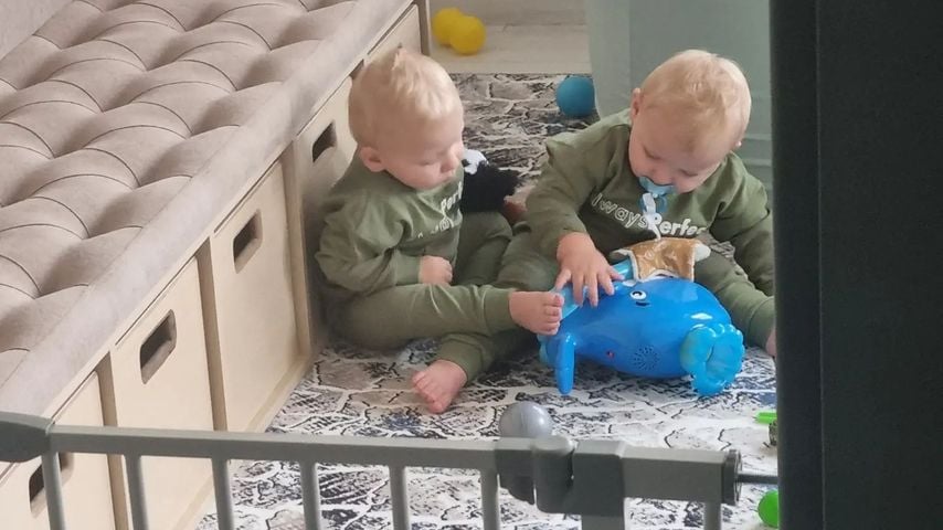 Sarafina Wollnys Zwillinge Casey und Emory