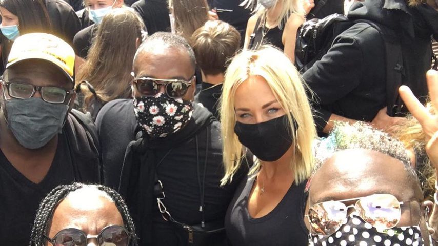 Sarah Connor bei der Black-Lives-Matter-Demonstration in Berlin