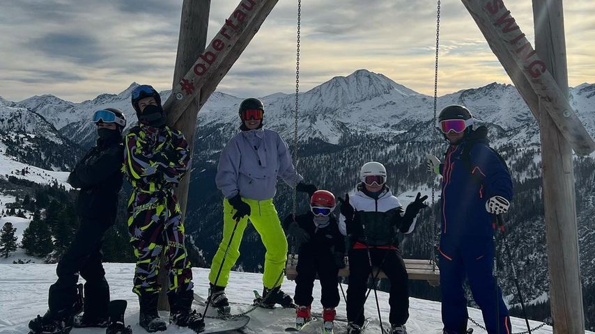 Sarah Connor und ihre Familie im Ski-Urlaub