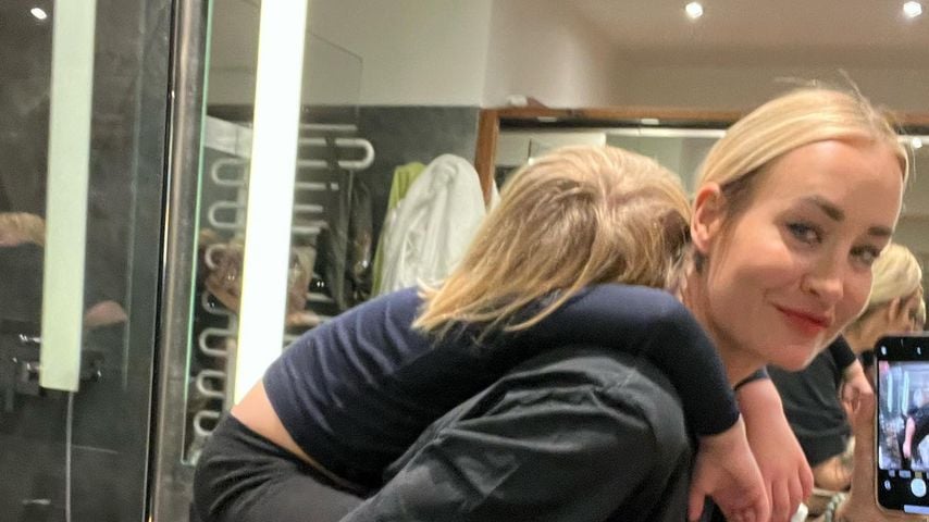 Sarah Connor mit ihrem Sohn Jax, Dezember 2022