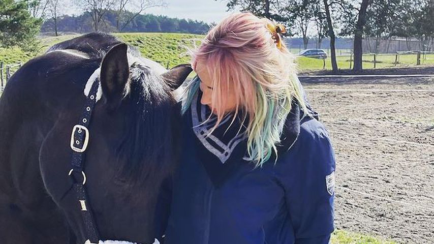 Sarah Connor und ihr Pferd Macho
