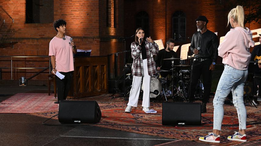 Noordin, Luna, Ron und Sarah Connor bei "The Voice of Germany"