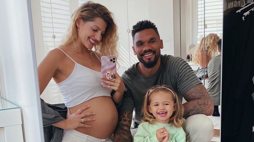 Sarah, Dominic und Mia Rose Harrison