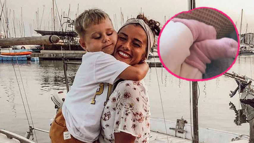 "Kuschelzeit": Sarah Engels schmust mit Alessio und Solea