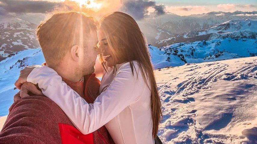Sarah Engels mit ihrem Mann Julian im Februar 2022