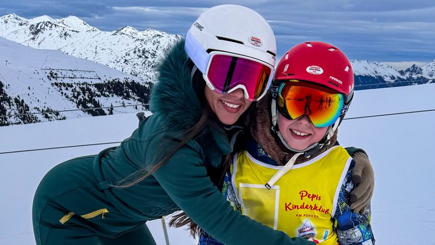 Sarah Engels mit ihrem Sohn Alessio Lombardi