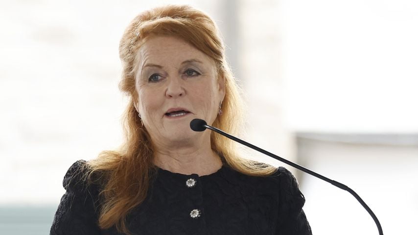 Sarah Ferguson bei der Trauerfeier von Lisa Marie Presley, Januar 2023