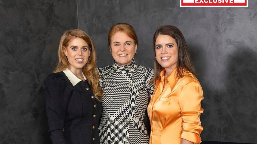 Sarah Ferguson mit ihren Töchtern Beatrice und Eugenie