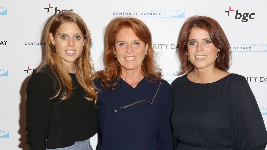 Sarah Ferguson und ihre Töchter Prinzessin Eugenie und Beatrice in NYC im September 2015