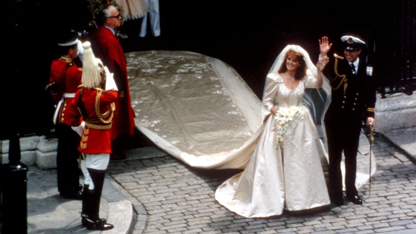 Sarah Ferguson und Prinz Andrew an ihrem Hochzeitstag 1986