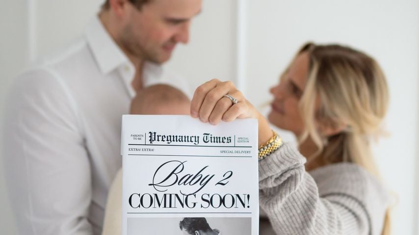 Sarah Franssen, ihr Partner Henri und ihre Tochter Cleo Amalia, Dezember 2025