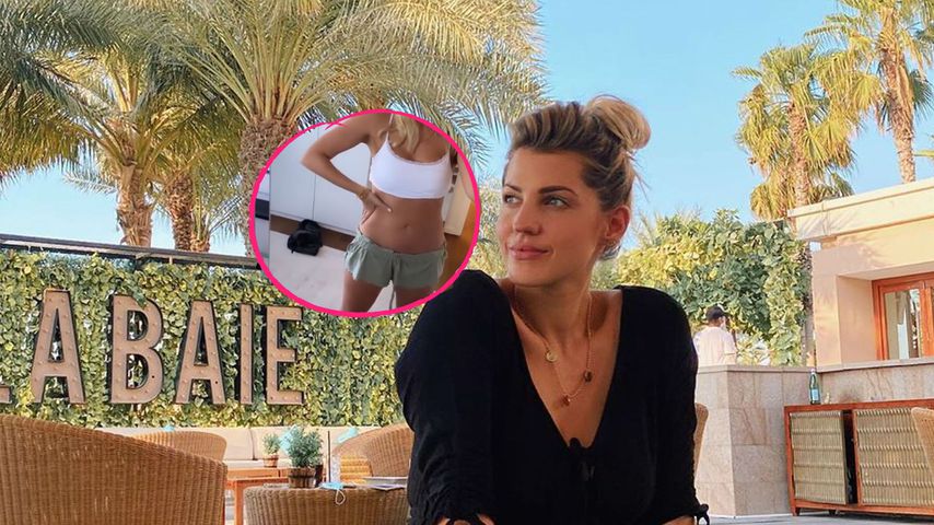 Megaflacher Bauch: Sarah Harrison gibt neues Body-Update