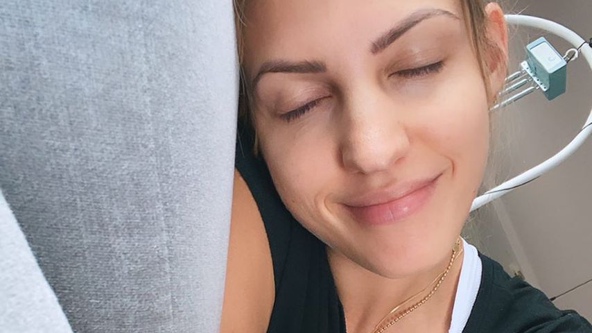 Sarah Harrison und Baby Kyla im August 2020
