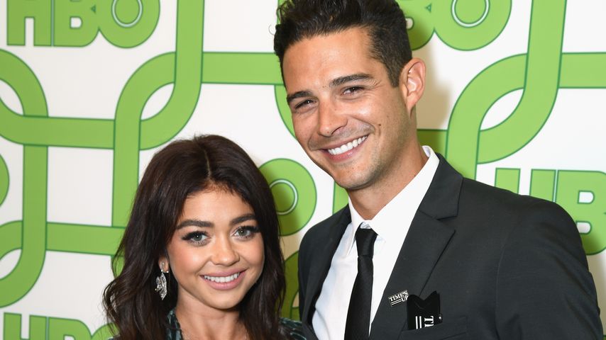 Sarah Hyland und Wells Adams auf einer Golden Globes Party im Januar 2019