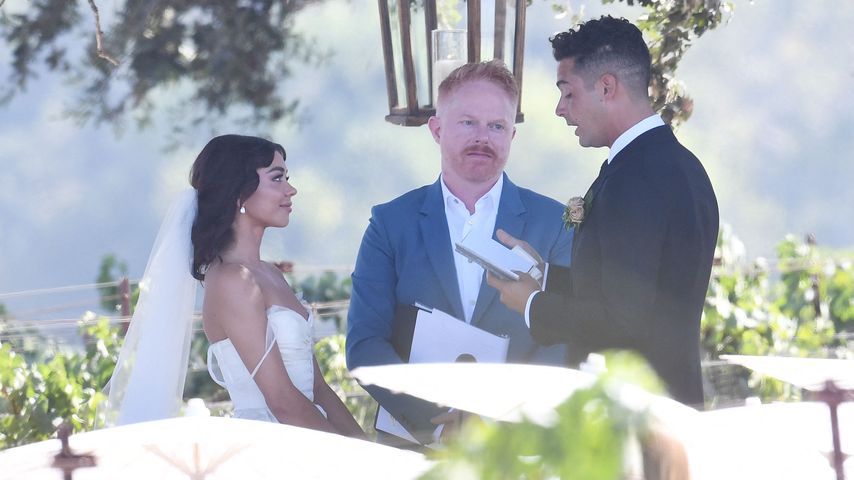 Sarah Hyland, Jesse Tyler Ferguson und Wells Adams