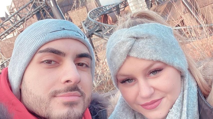 Sarah-Jane Wollny mit ihrem Freund Tinush im Januar 2022