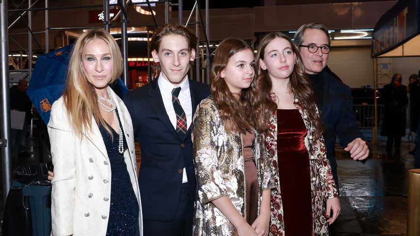 Schauspielerin Sarah Jessica Parker mit ihrer Familie, Dezember 2022